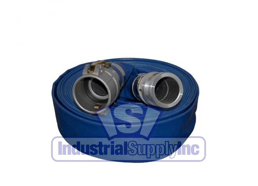 Water Discharge Hose | 2″ x 75 FT | Blue | Camlocks | Import | Free Shipping