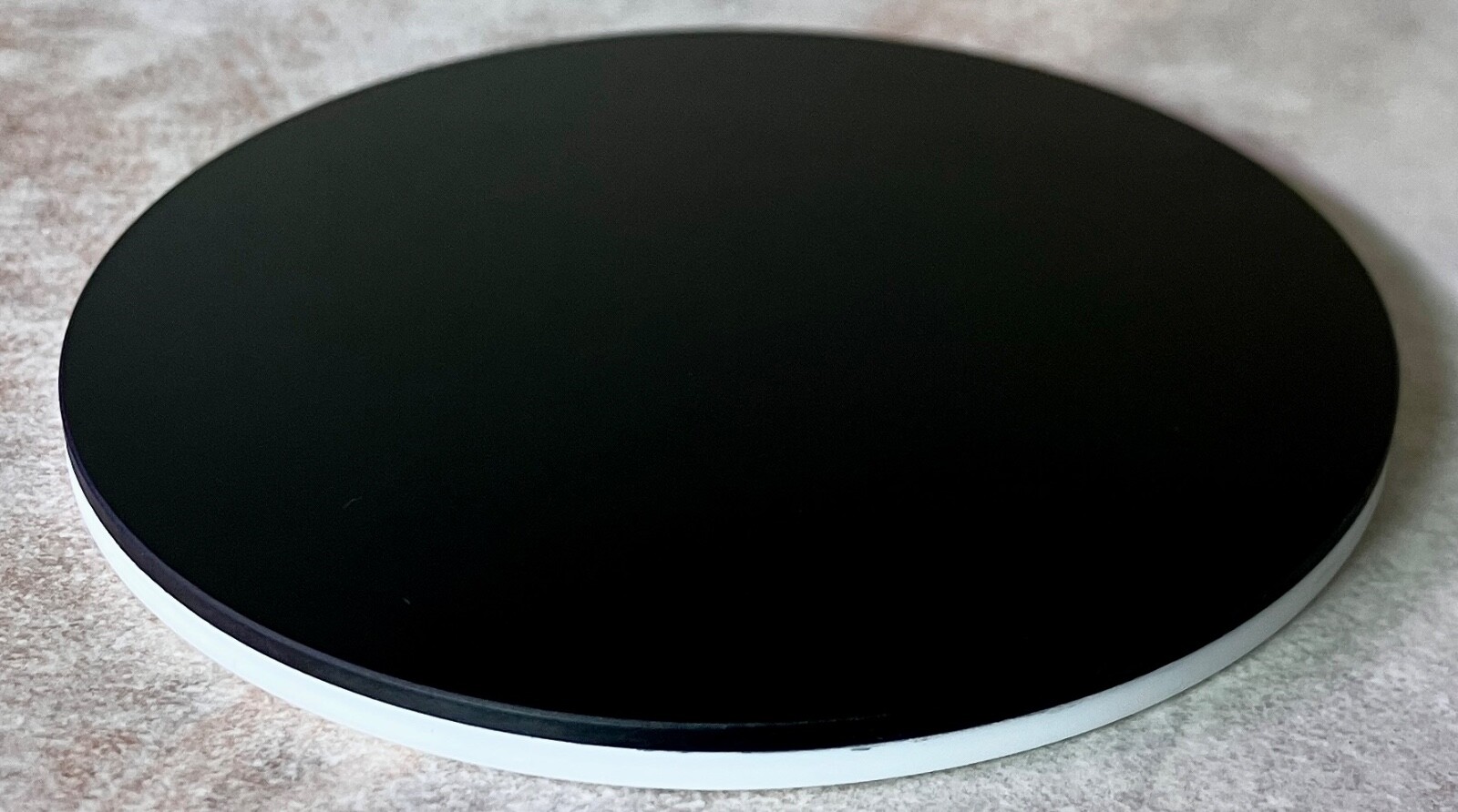 95mm Black & White Stereo Microscope Stage Plate (95mm x 5mm)