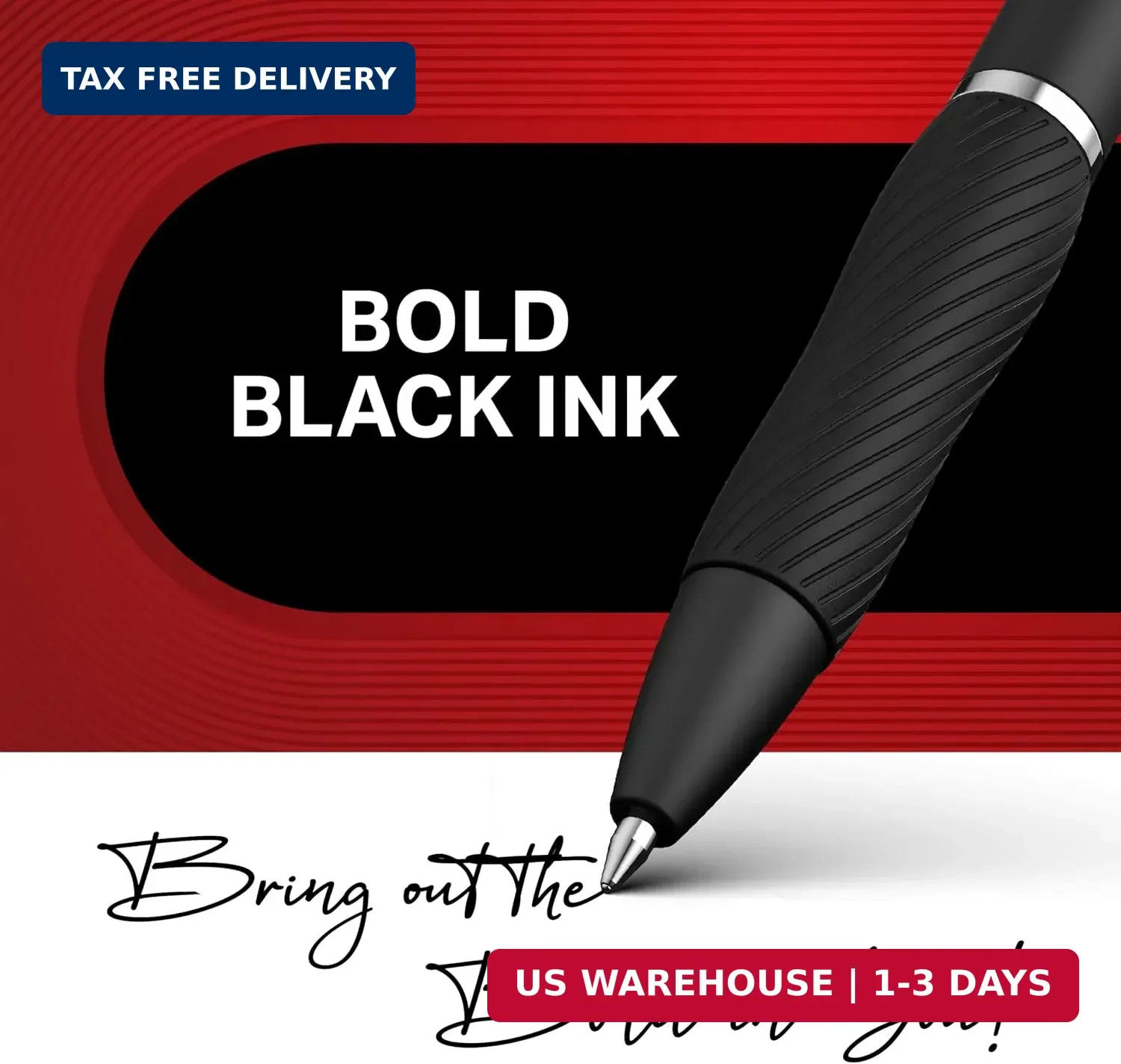 Sharpie S-Gel Pens, Medium Point (0.7mm), Black Ink, 4 Count – Ideal for Writing