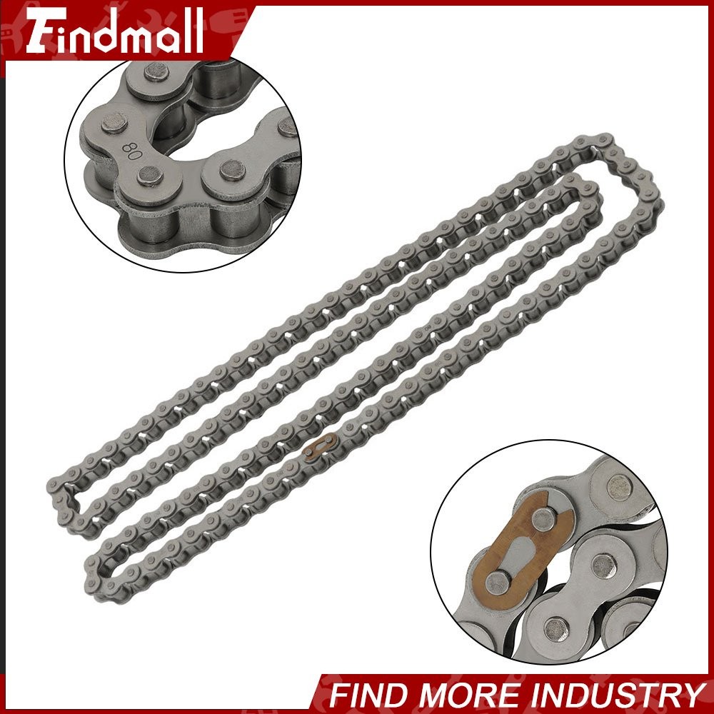 Findmall #80 Roller Chain x 10 feet + Free Connecting Links 1 connector