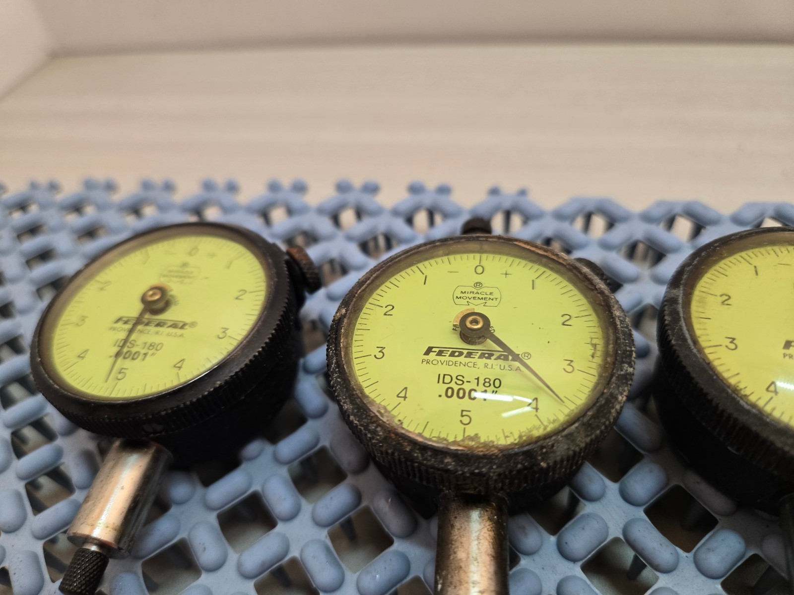 MAHR FEDERAL Dial Indicator Full Jeweled IDS-180 .0001 Lot of (3)