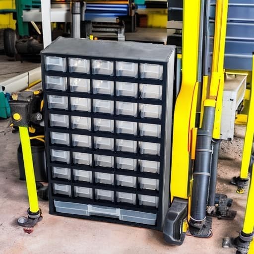 Stalwart 41-Drawer Plastic Storage Organizer Cabinet for Tools Crafts Hardware