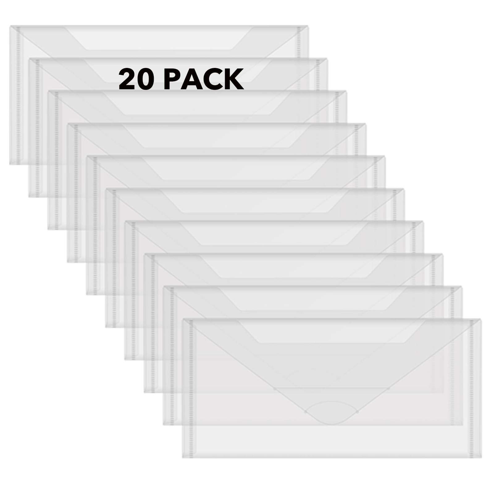 Briartw 20 Pack Storage Bag,4.5×9.5″ Resealable Plastic One Size, 20 PCS