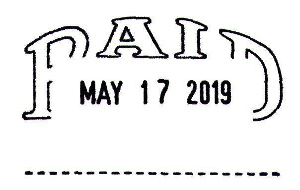 Trodat Manual PAID Text Dater Stamp, Date Bands are Good for 10 Years (T2210/L2)