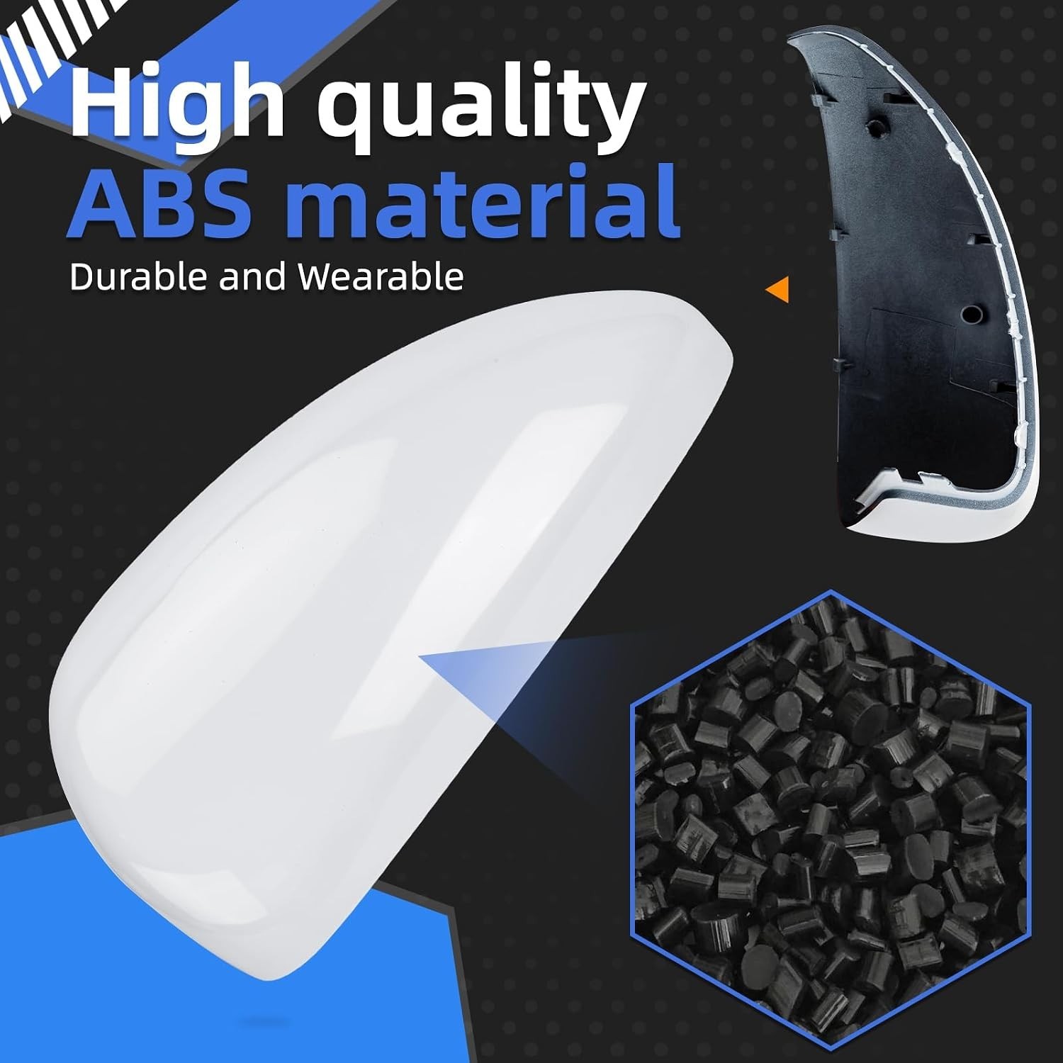 Driver Side Mirror Cover for Chevrolet Chevy Cruze 2009 2010 2011 2012 2013