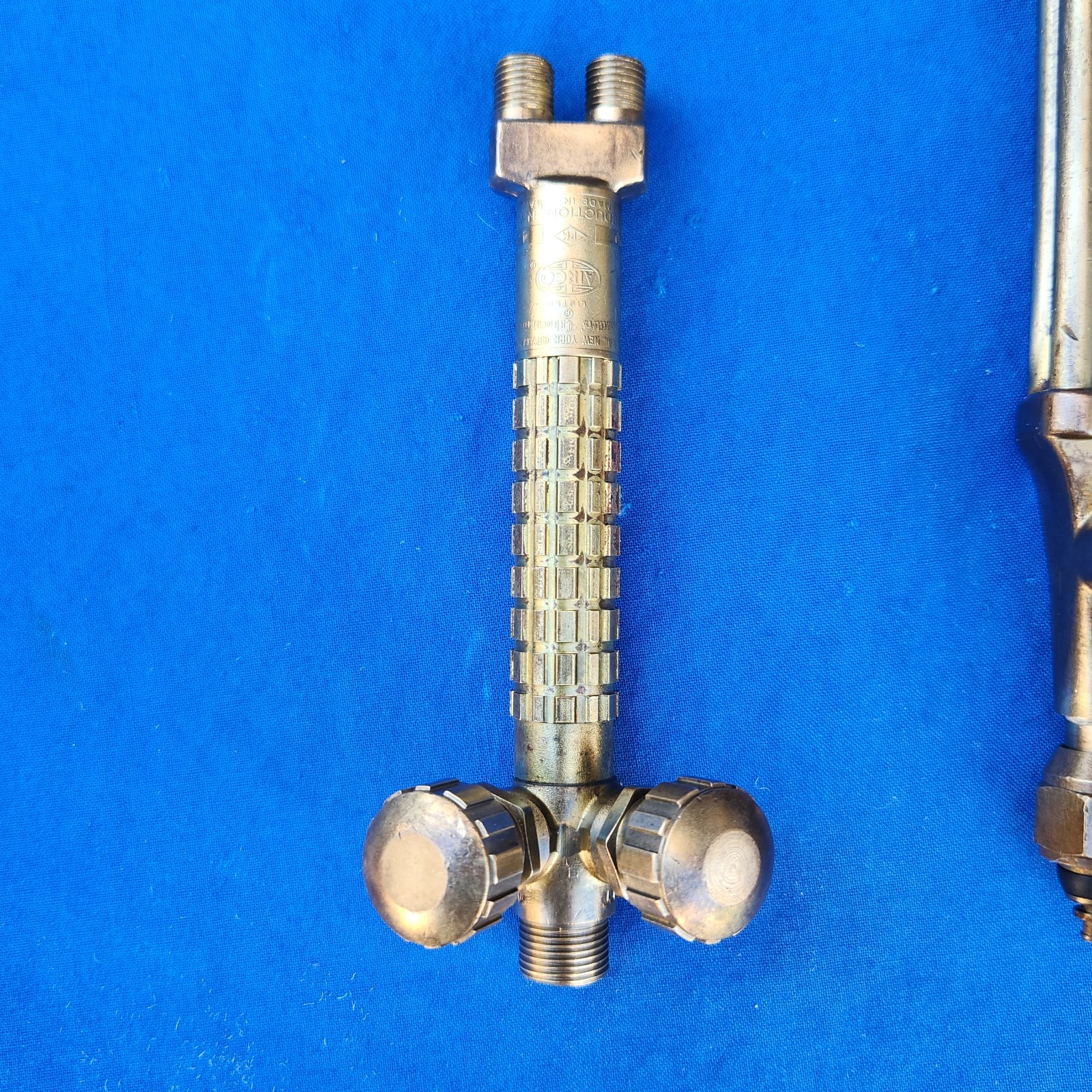 Vintage Airco Style 400 Welding Torch ‘corn cob’ handle w/1490 Style 112-0 Tip