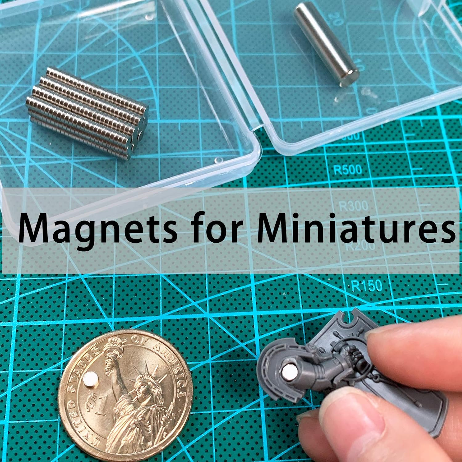 300Pcs 3X1Mm Tiny Magnets (Actual Size) – Mini Little Small round Magnets for 3D