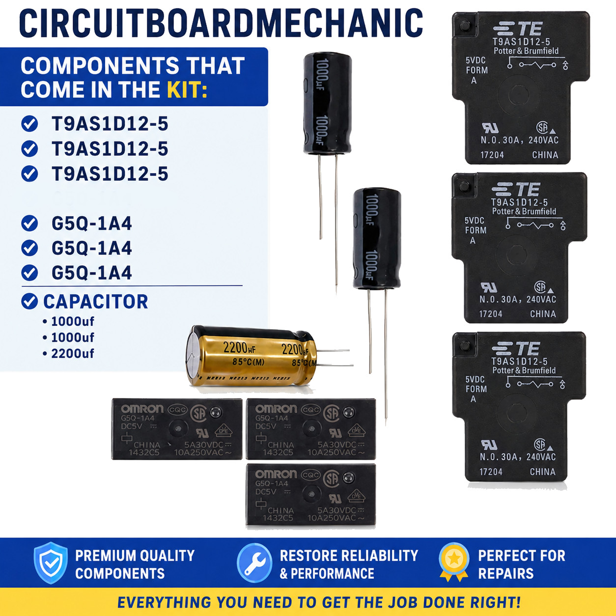 Repair Kit RSKP0010 PWB-1244A4-0000 Goodman AMANA PTAC Control Board Kit