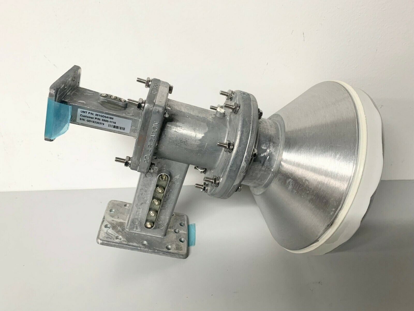 CPI General Dynamics C-Band Linear INSAT Feed Pol WR137 P/N 0800-1116