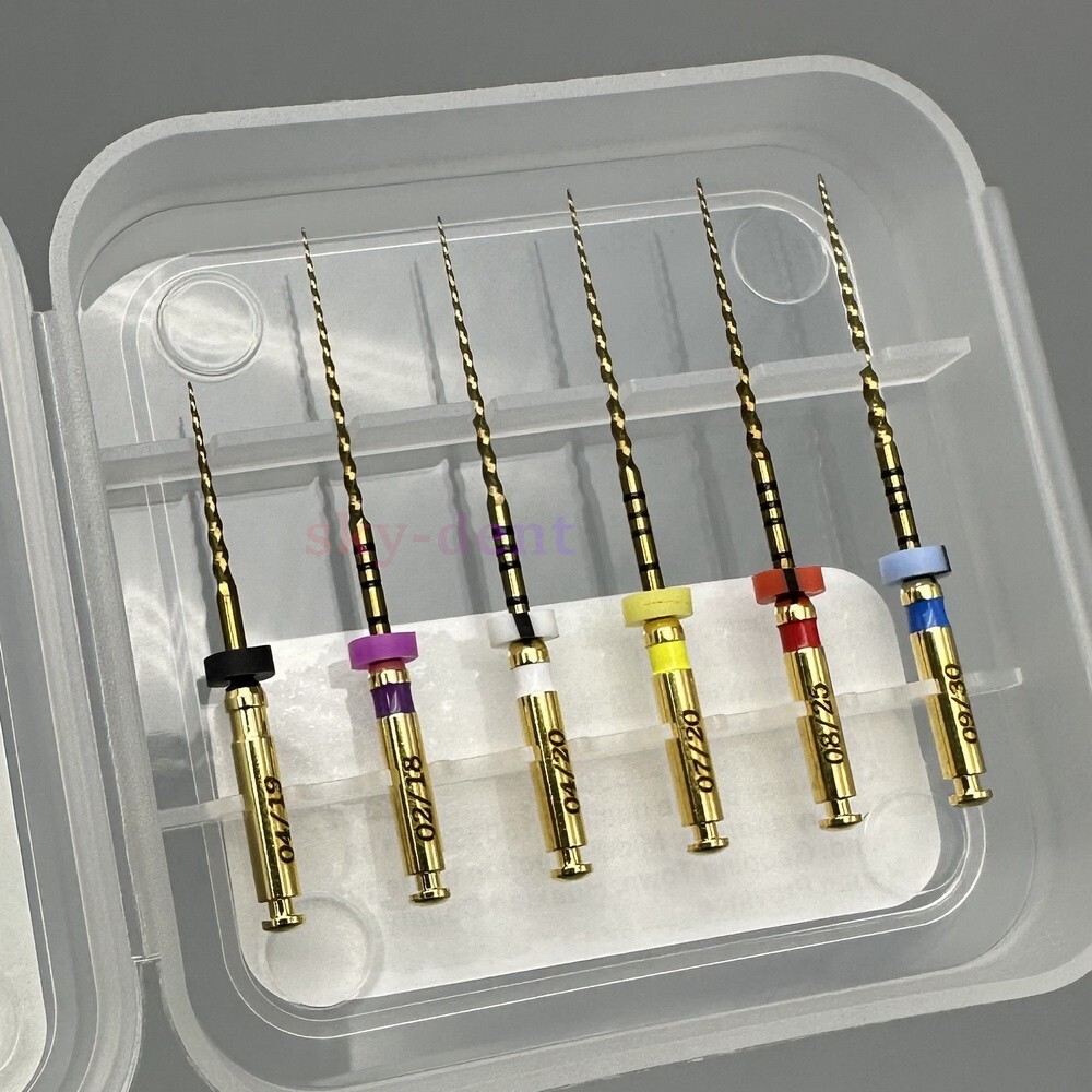 6pcs/Box Dental Endo Rotary Files SX-F3 NITI Root Canal Safe Files 21/25/28/31mm