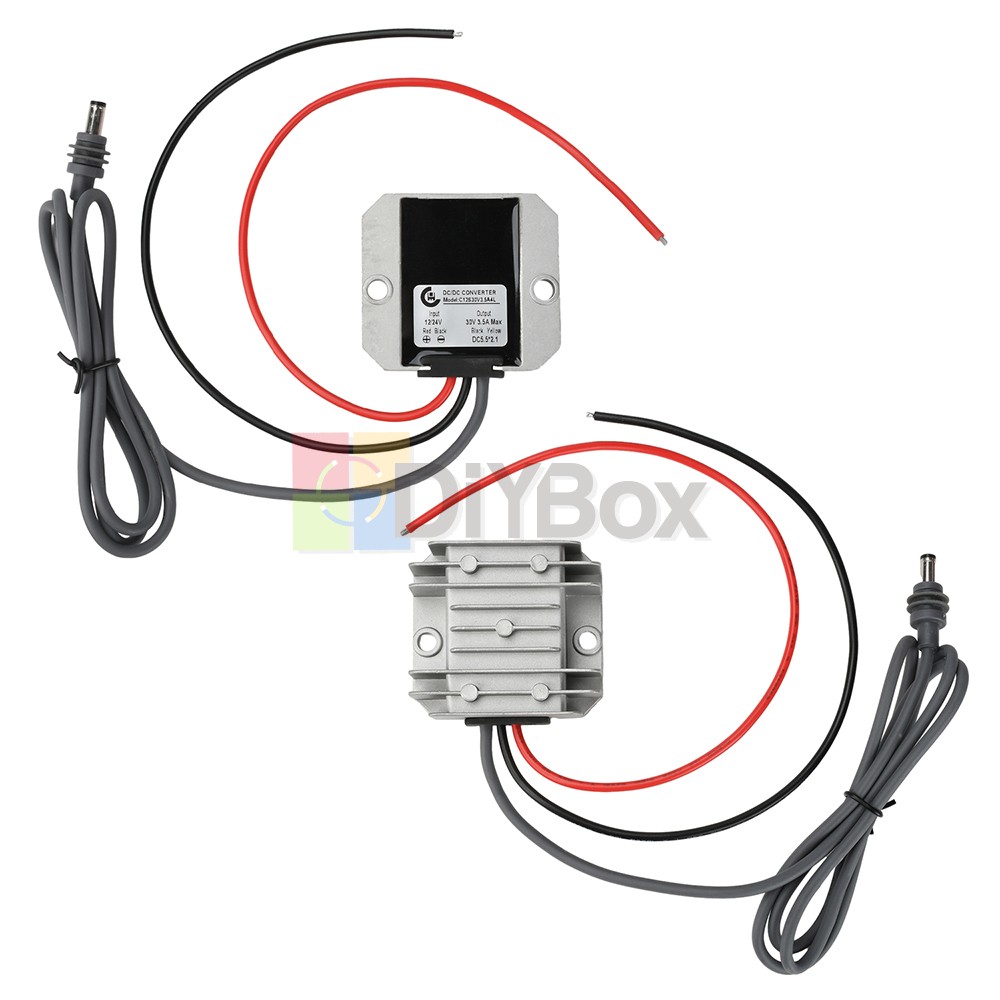 DC 12V24V to DC 30V 3.5A Power Cord Converter Boost Conversion Module Waterproof
