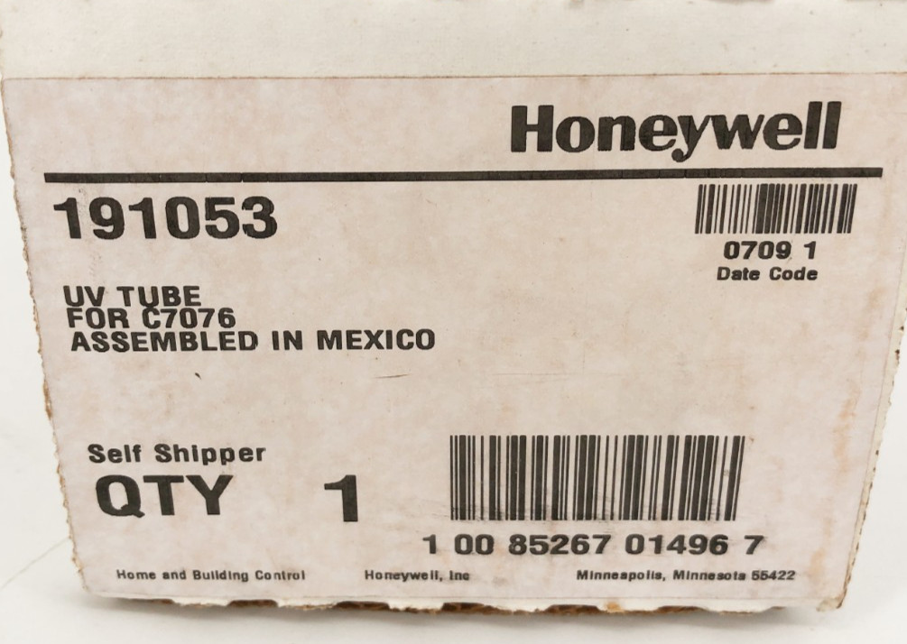 New Honeywell 191053 UV Tube for C7076