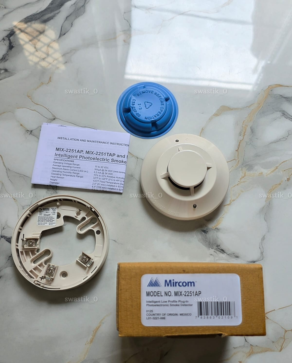 Mircom MIX 2251AP Advanced Protocol Photoelectric Smoke Detector Brand New USA