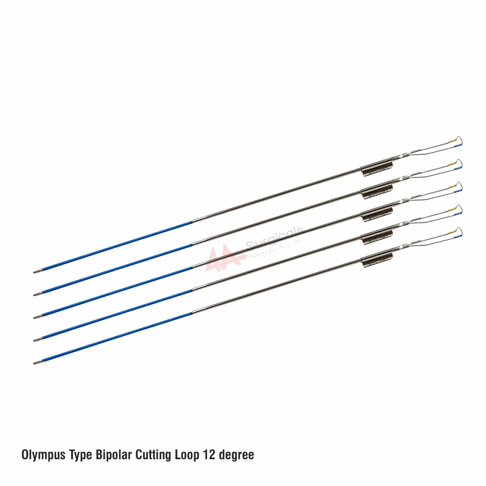 4A Olympus Type Bipolar Cutting Loop 12 degree Set of 5