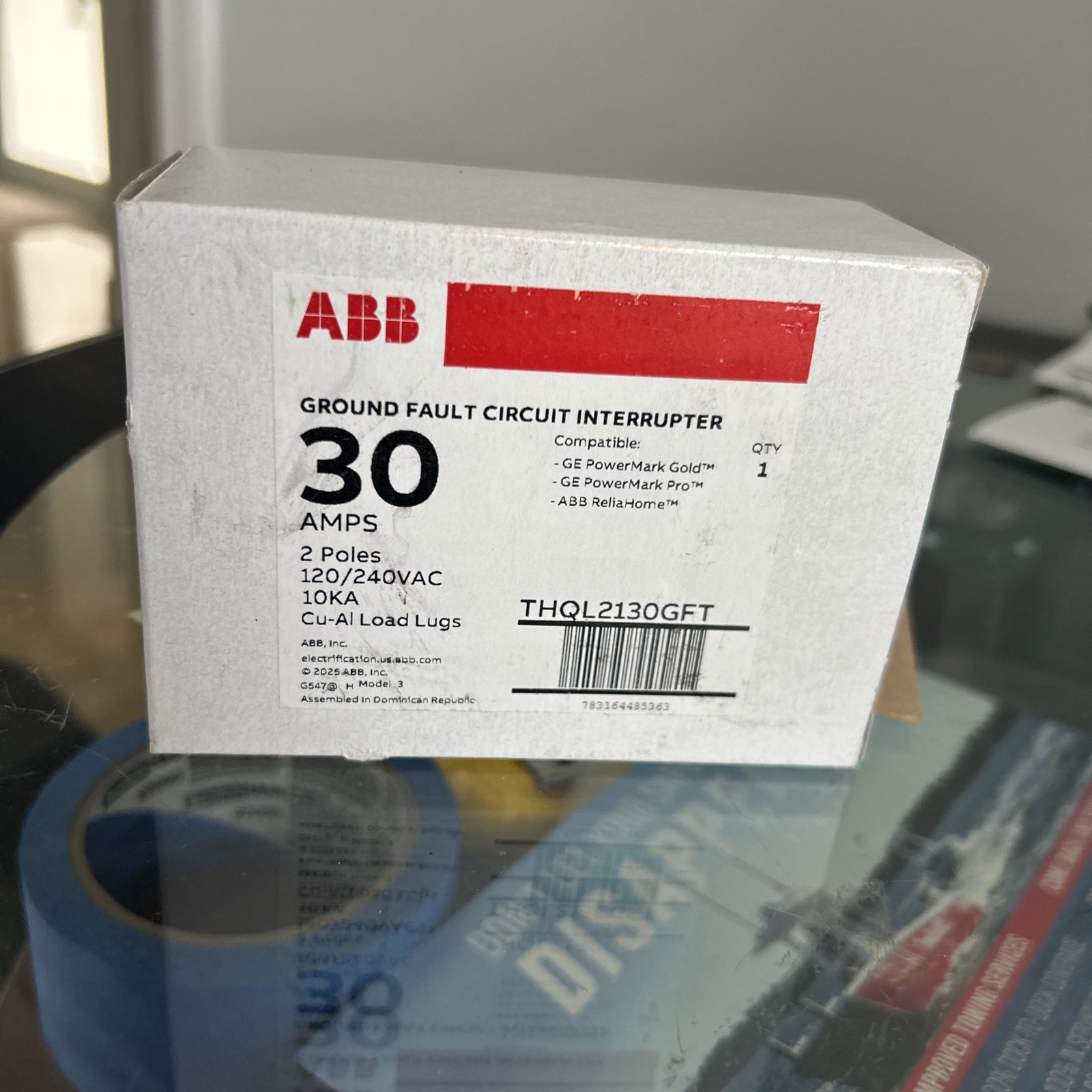 NEW GE THQL2130GFT 2 P 30 A 120/240V Circuit Breaker GFCI Ground Fault