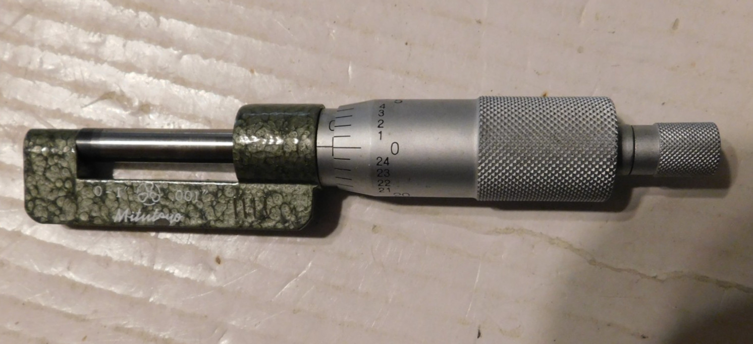 Mitutoyo 0-1″ Hub Micrometer Japan No. 147-351