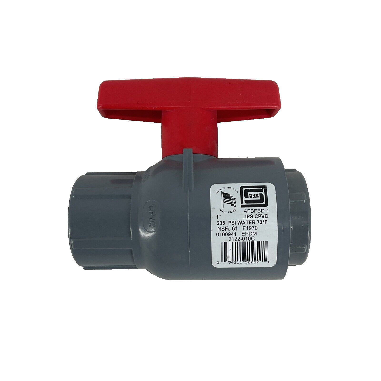 Spears 1″ IPS CPVC PSI Water EPDM 2122-010C 0100941 NWOB