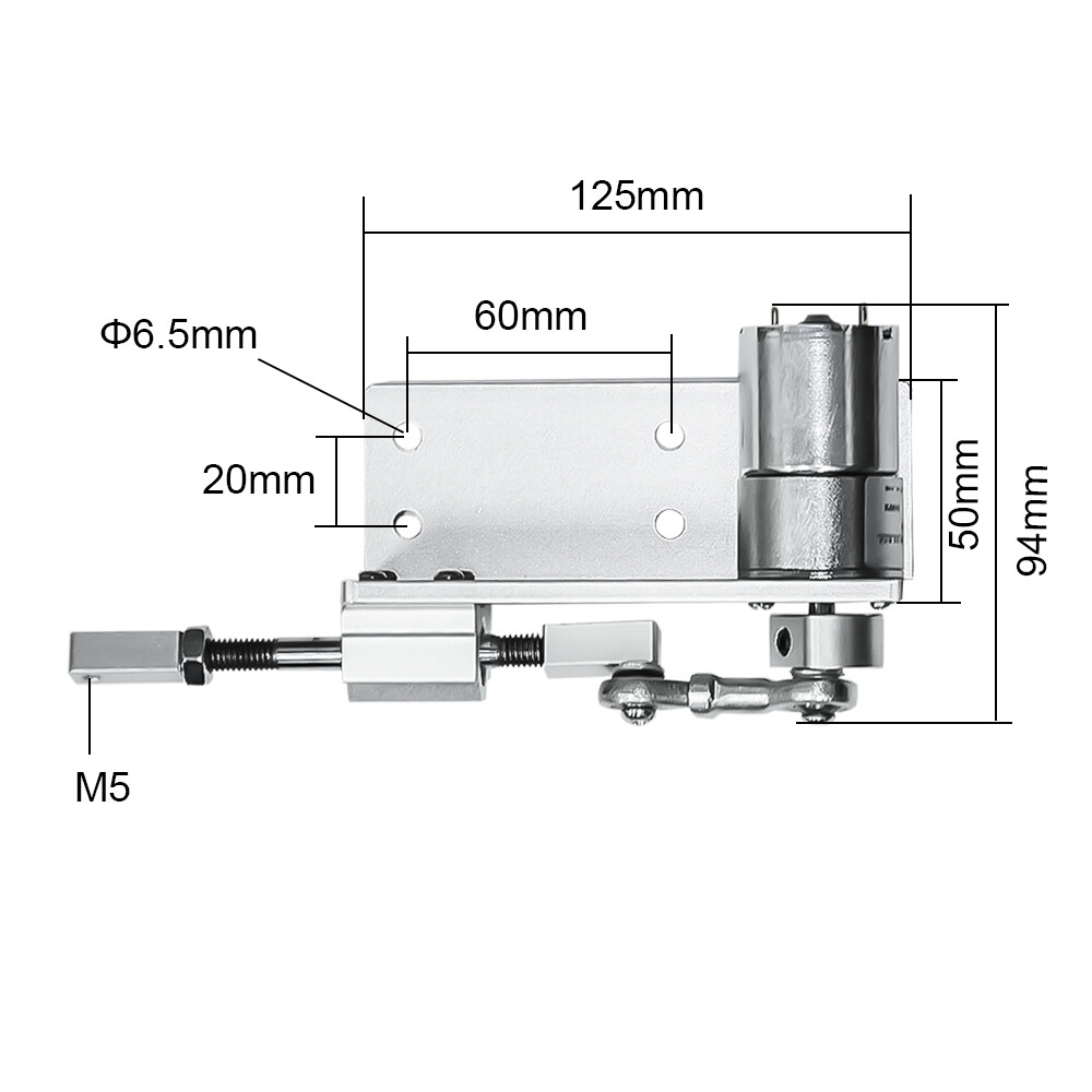 DIY Design Reciprocating Cycle Linear Actuator Motor Electric Motor Gear Box