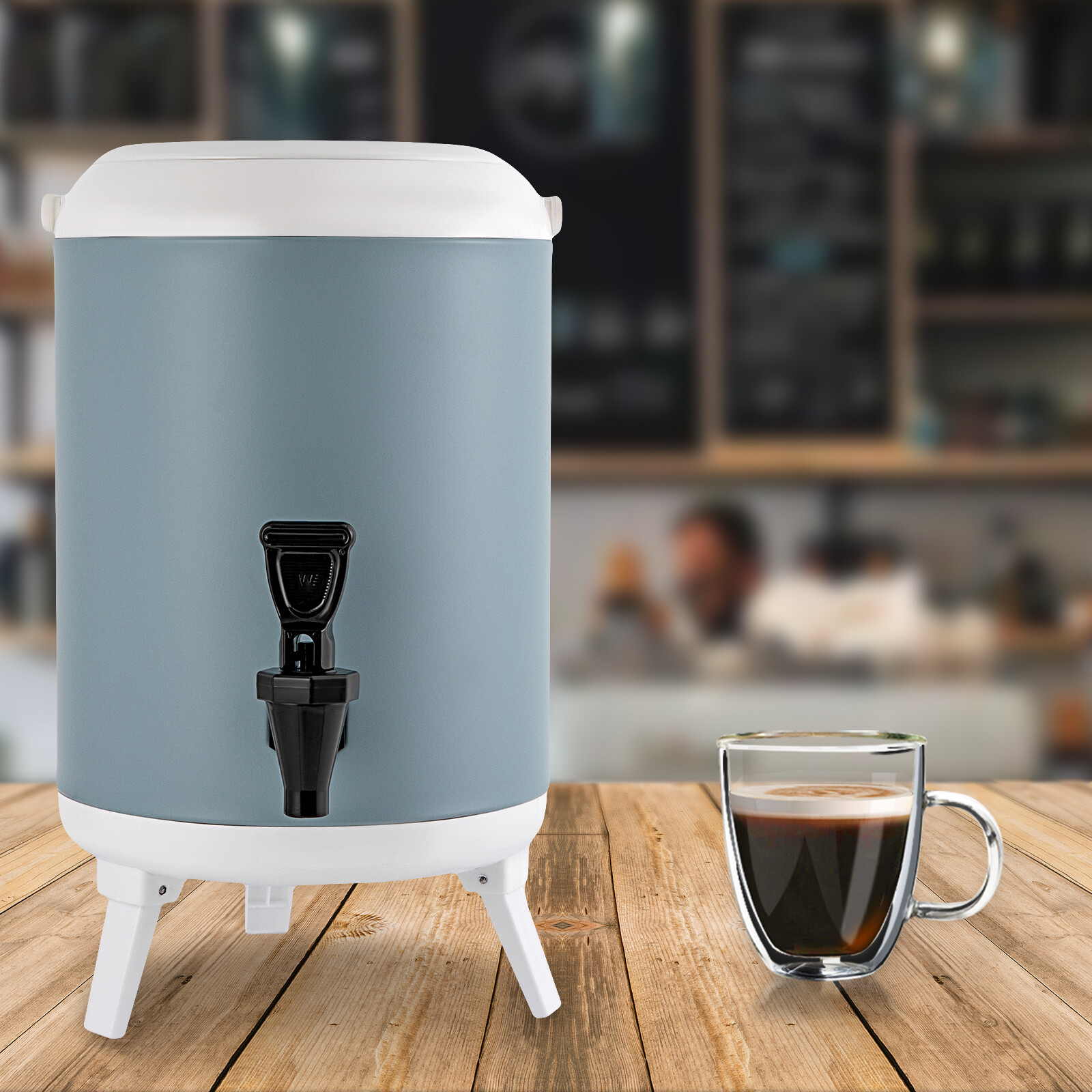 Thermal Hot & Cold Drink Dispenser 8L/1.9 Gallons Insulated Beverage Dispenser
