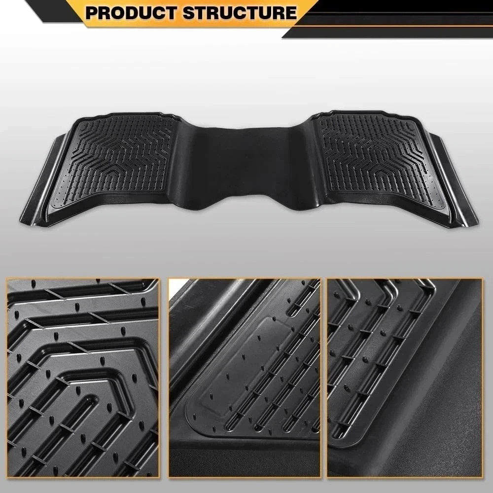 Dodge Ram 2500 3500 10-18 1500 09-23 Crew Cab All Weather Floor Mats TPE 3PCS