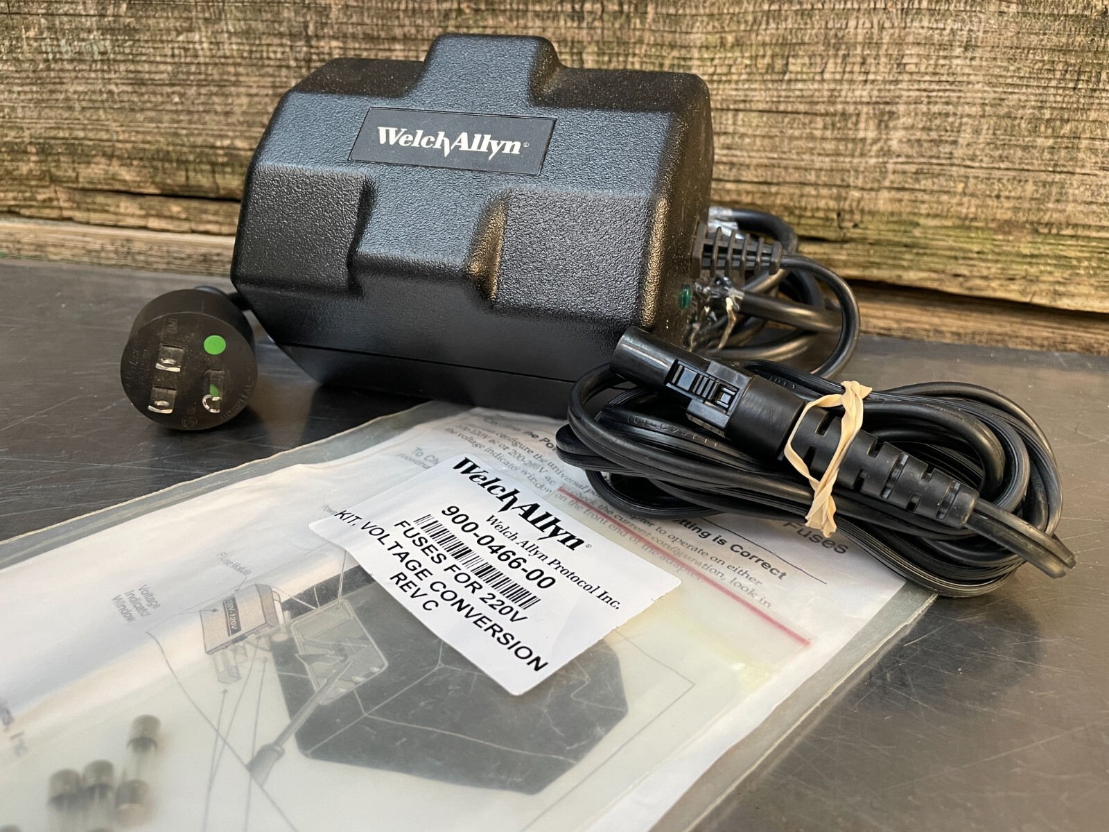 Welch Allyn Propaq Encore LT Power Adapter Charger 503-0054-02 w/ Cable & 220V