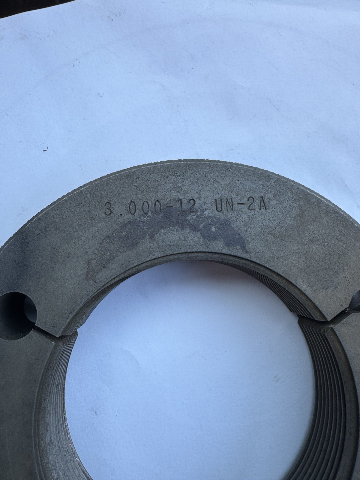 3.000-12 UN-2A Thread Ring Gage Assembly Co. P.D.2. 9440 -GO Machinist Tool