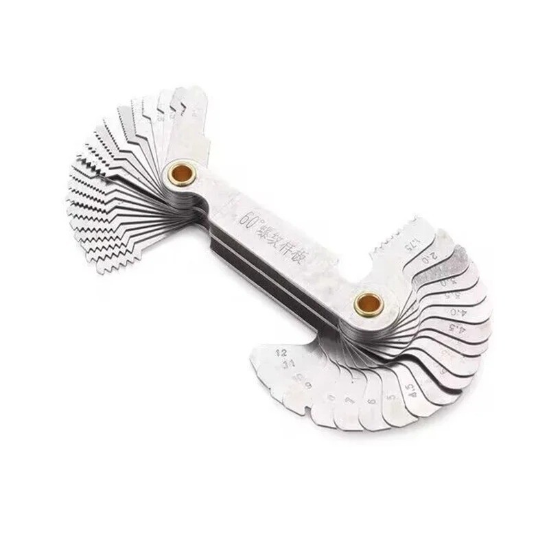 Metric Inch Thread Pitch Gauge Screw Thread Measuring Tool Plug Gauge Set