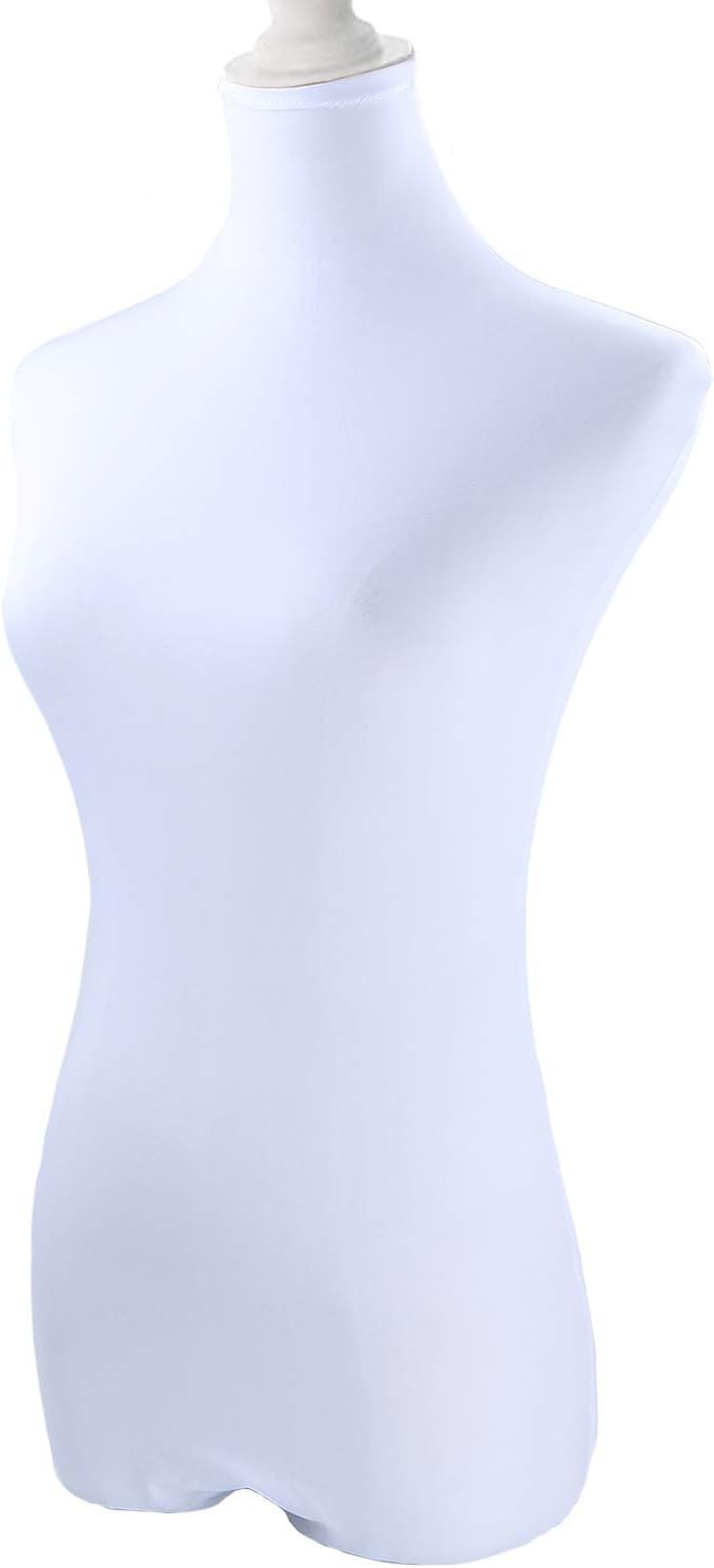 White Superb Mannequin Fabric Cover, Soft Stretchy, for Fashion Designer Reta…