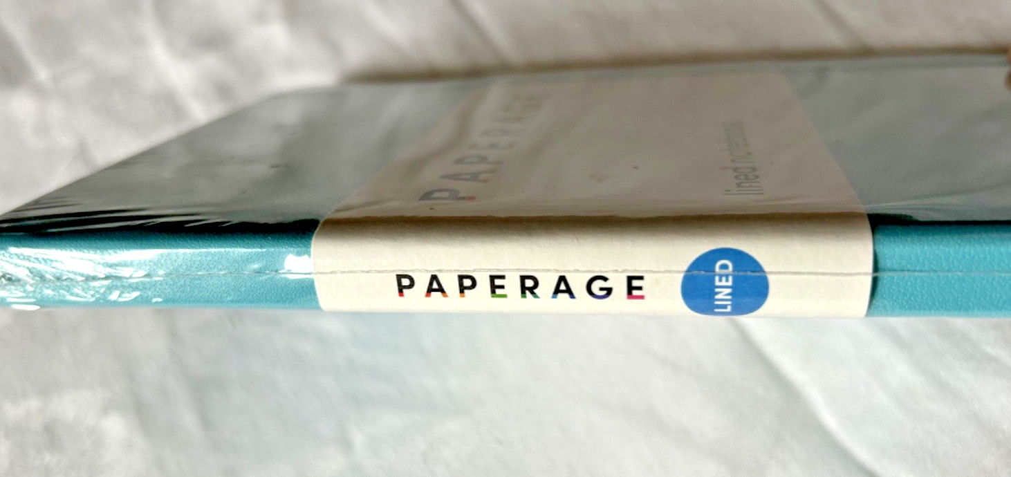 PAPERAGE Lined Notebook BLUE 160 Pages Journal 5.7″x8″ Sealed Package w/ Flaw