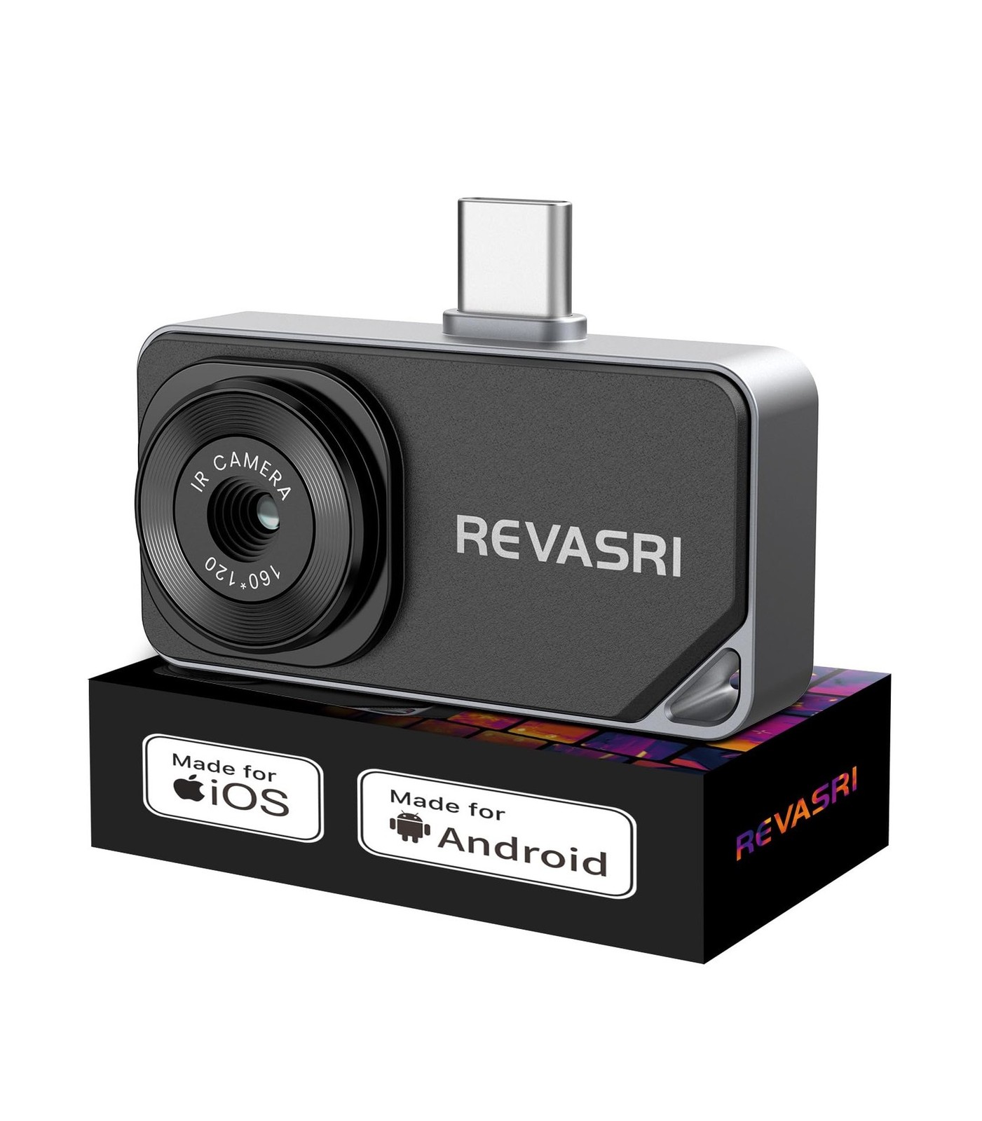 REVASRI Thermal Camera for iPhone and Android, 320×240 Super IR Resolution