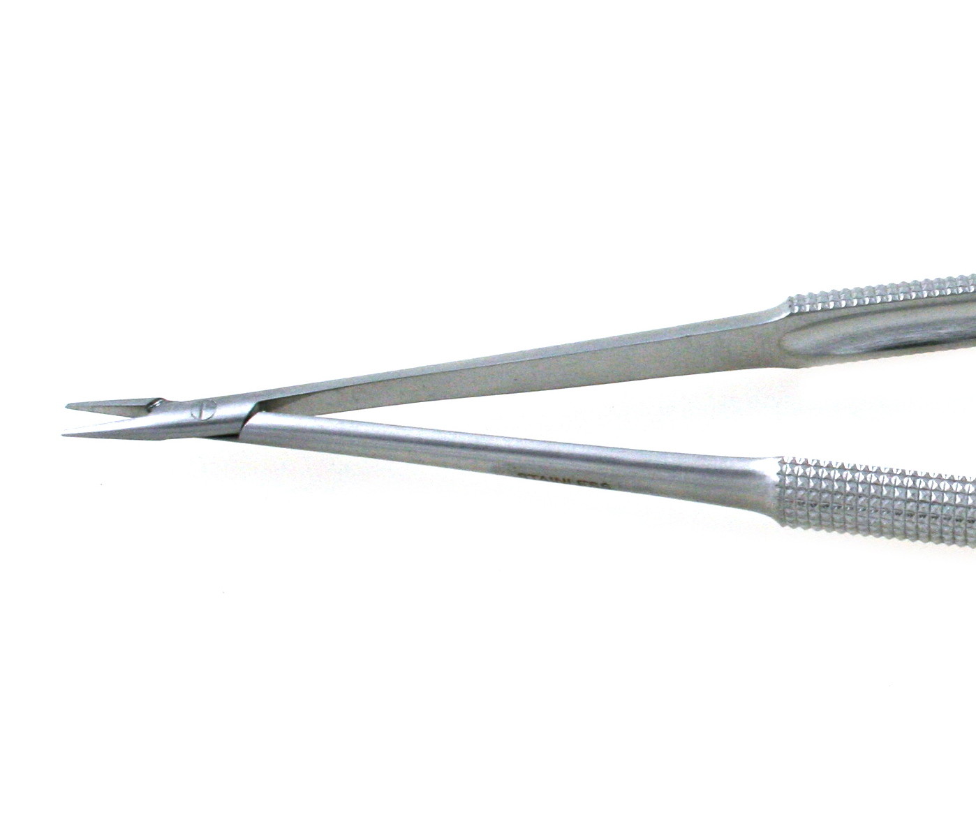 Micro Needle Holders 7″ Straight Delicate Jaws 0.6mm Tips Round Handles