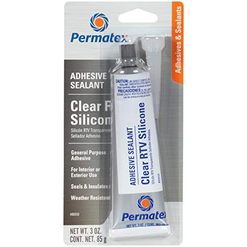 80050 Sellador Adhesivo De Silicona Transparente Rtv, 3 Oz