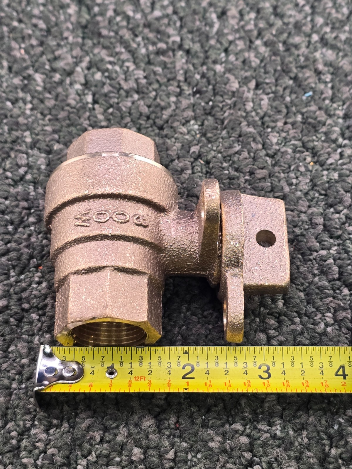 A.Y. McDonald 3/4″ Bronze Full-Port Ball Style Curb Stop Valve Lead-Free 300 WOG