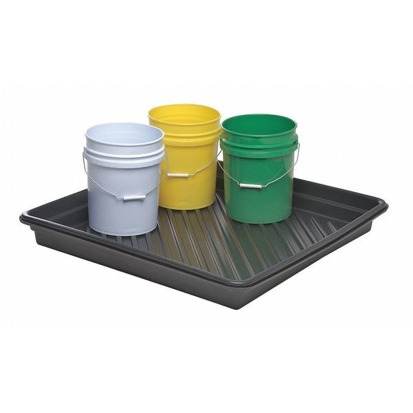 Ultratech 1035 Spill Tray, 27 Gallon Spill Capacity, Polyethylene, 36 In L X 36