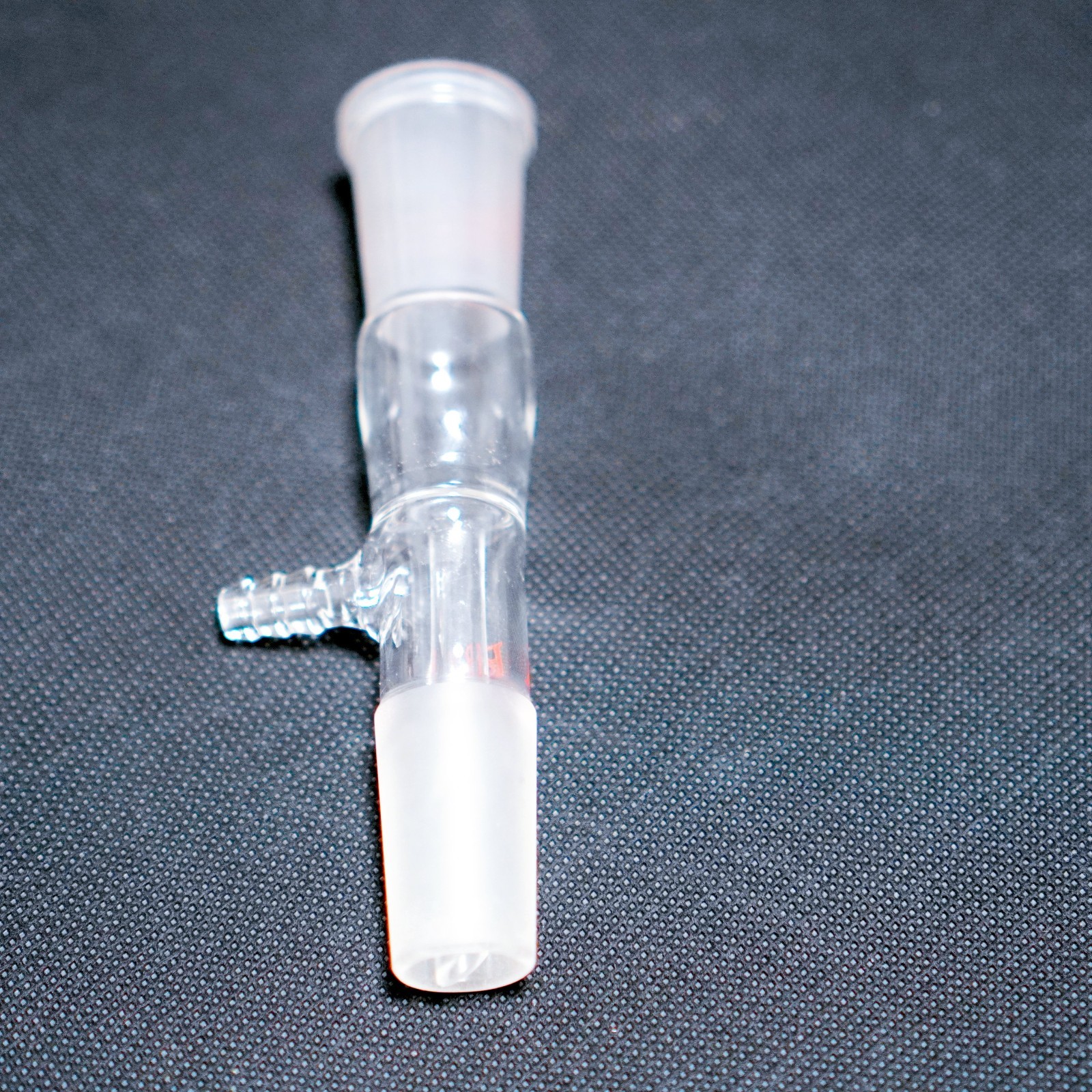 Glass Straight & bent Vacuum Adapter,Gas Inlet Adapter,24/40 Joint, Lab Glass