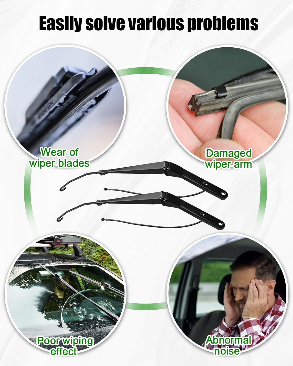 Volvo VNL 20 Front Windshield Wiper Arms 602-5420 2 Pcs Replacement Wiper Arm