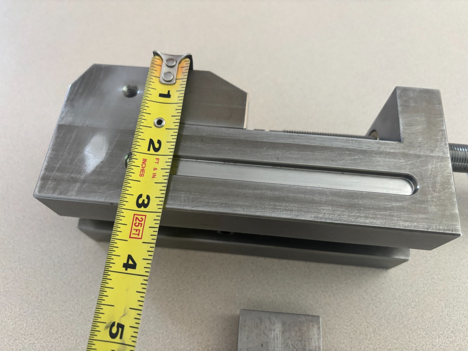 Custom Grinding Vise 7.1″ x 3.0″ x 2.875″ Hardened A-2 Tool Steel (unfinished)