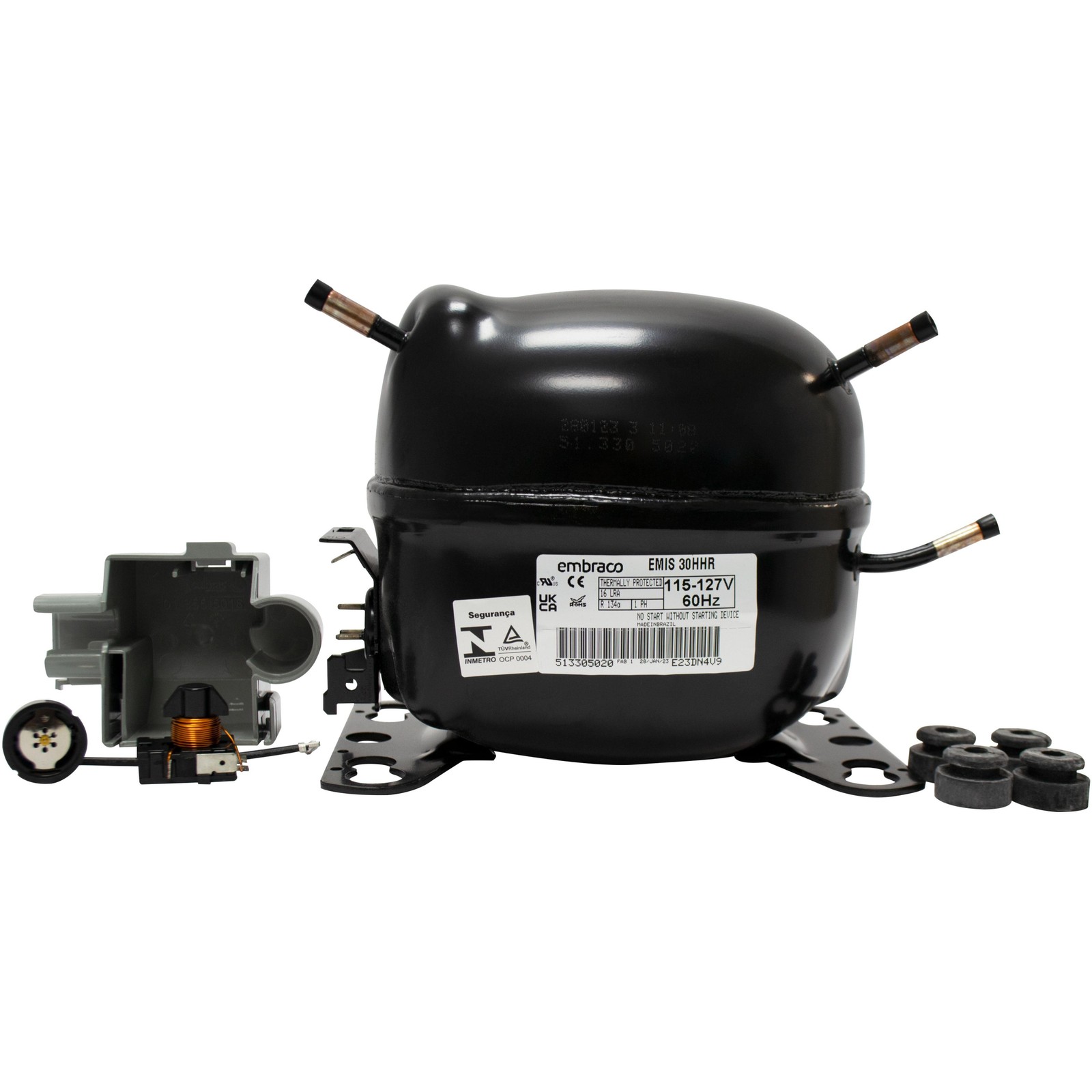 Embraco EMIS30HHR 1/10 HP, R134, 115V 60Hz Low, Medium and High Back Pressure Co