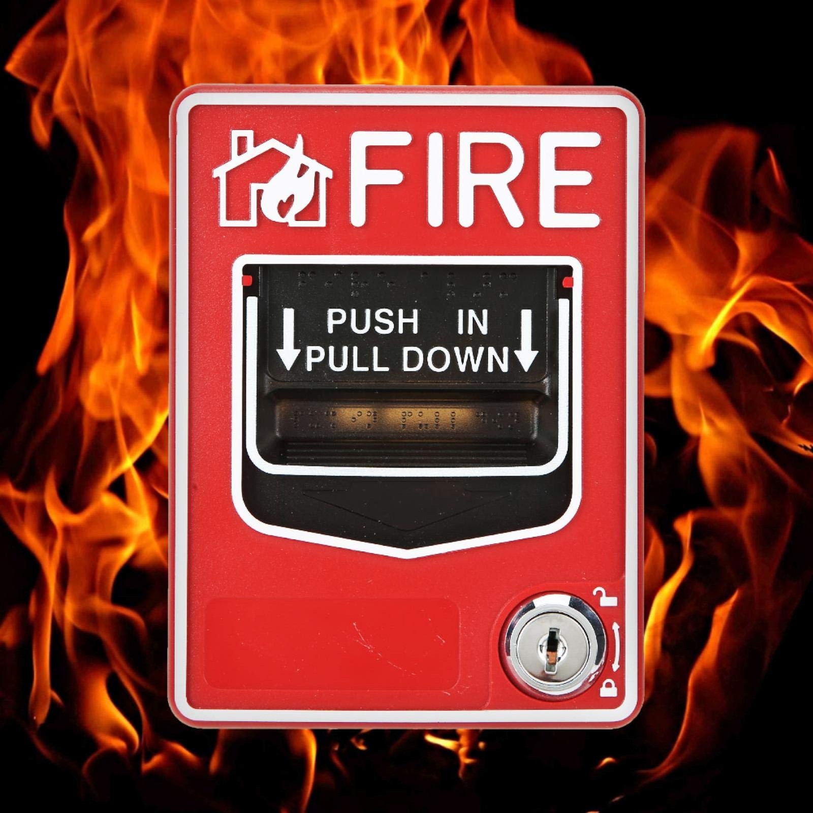 Fire Lite Alarms, Dual Action Manual Pull Station Alarm Horn default