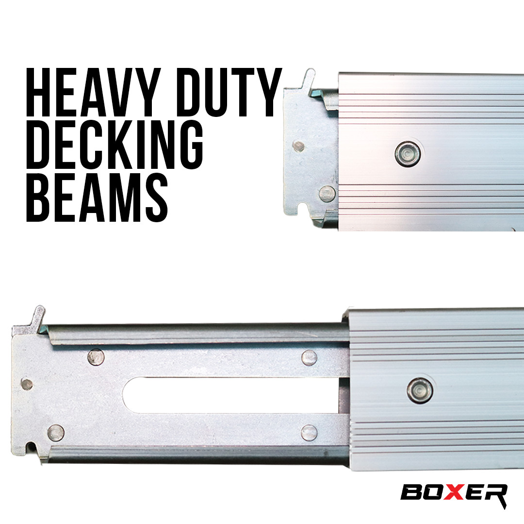 2 Pack 92″-103″ Aluminum Decking Beam E-Track – Load Lock Cargo Bar 2,200LBS