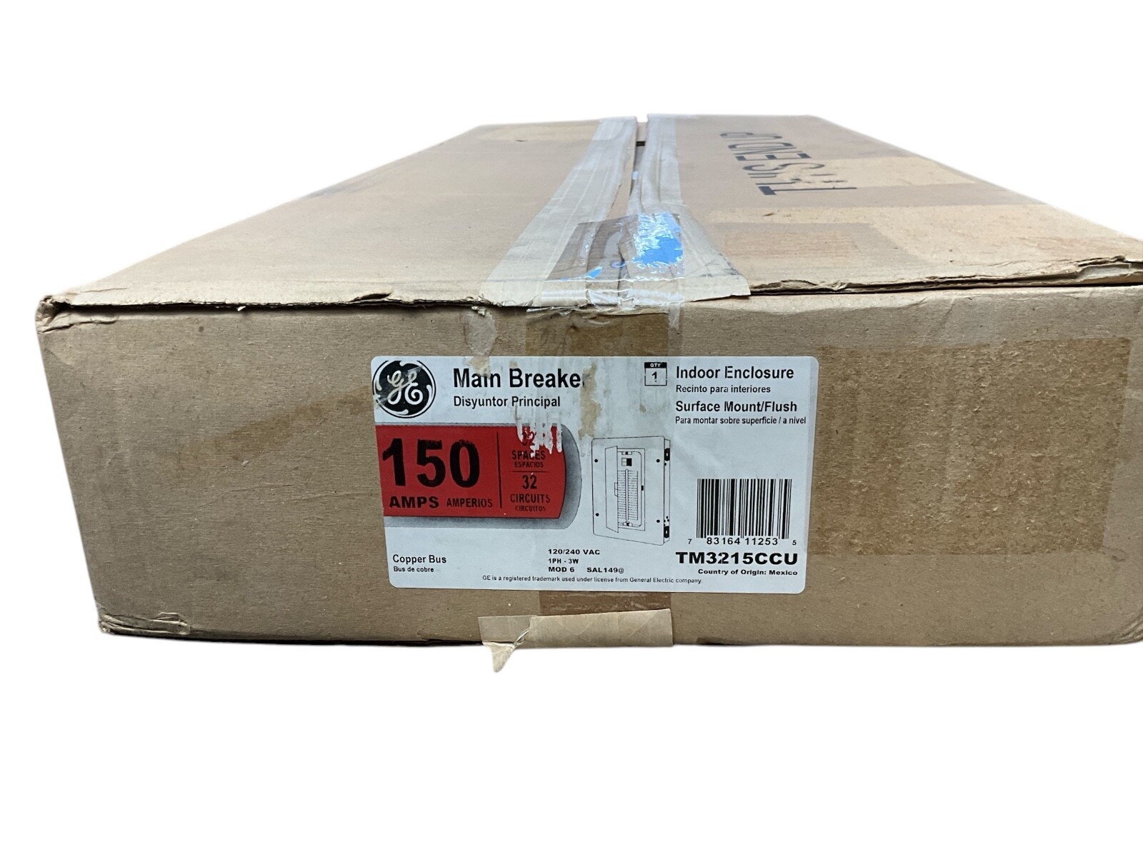 TM3215CCU Surface Mount/Flush Main Breaker Indoor Enclosure 150 Amp 32-Circuit