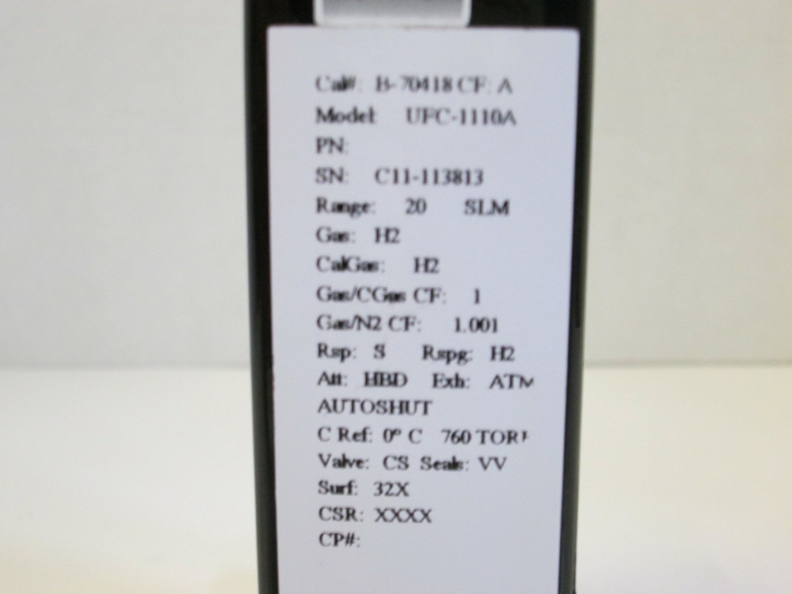 Unit UFC-1110A Mass Flow Controller MFC, H2, 20 SLM, 1/4″ Male