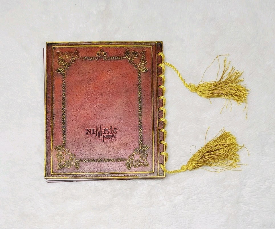 Rare Nemesis Now Heavy Thick Tile Gold Blank Spell Journal Book So Cool!