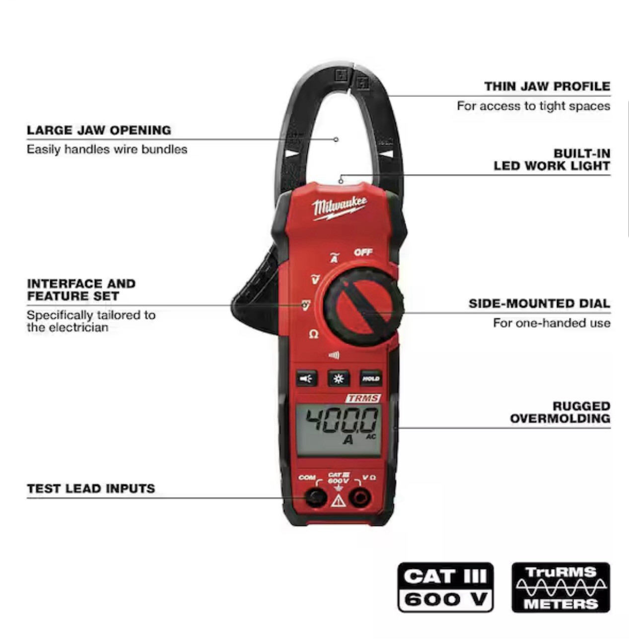 Milwaukee 223520 400 Amp Clamp Meter