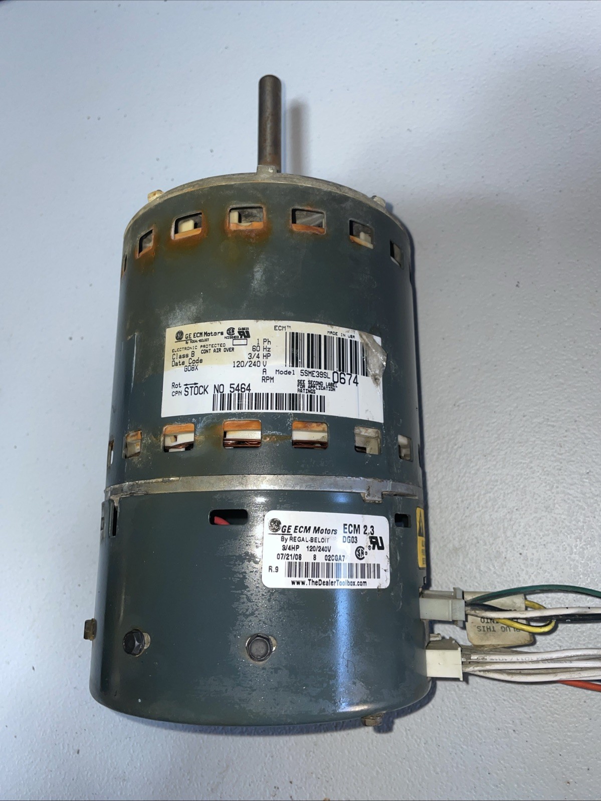 🔥 Trane 5SME39SL0674 3/4HP ECM 2.3 DG02 Genteq Furnace Blower Motor CCW (A9)