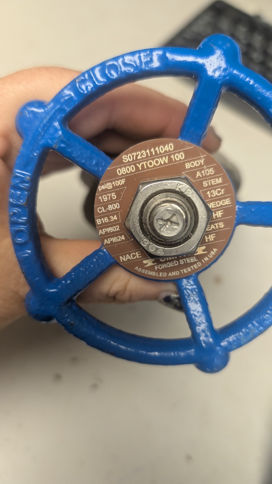 Two – Smith 1″ Forged Steel CL-800 Gate Valve’s
