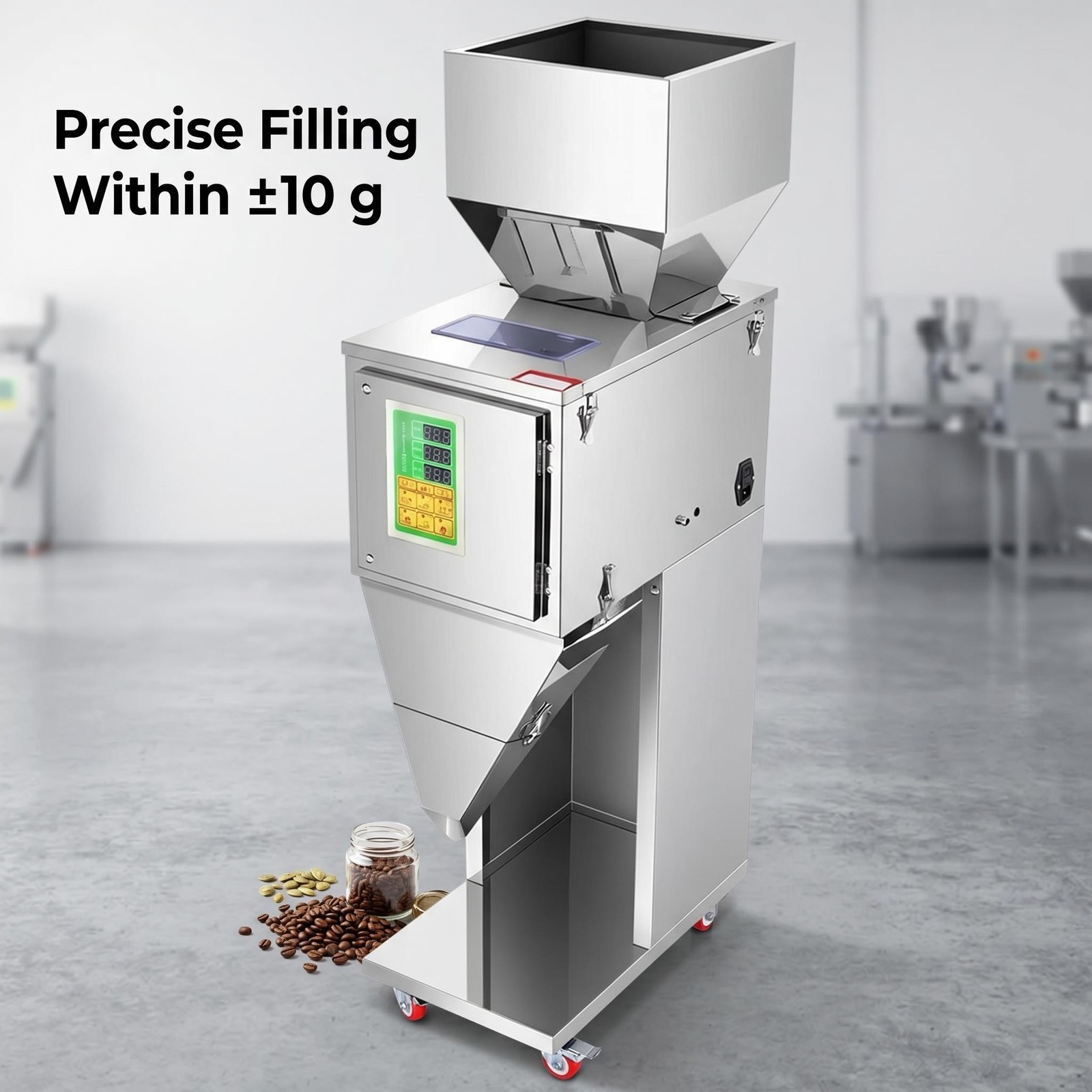Particle Filling Machine, 0.1-2.2 lbs/10-1000g, Automatic Filler Machine