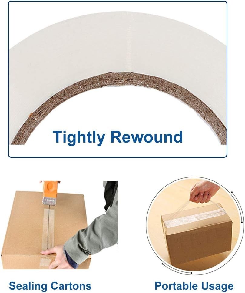 Packing Tape 36 Rolls 110 Yards 2 Mil 2in (330 ft) Clear Carton Sealing Tapes