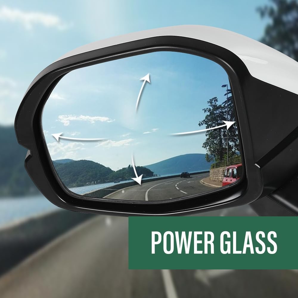 Power Mirror Left Drv Side 7-Pin Folding Honda CRV 2023-2024 76258-3B4-H11 White