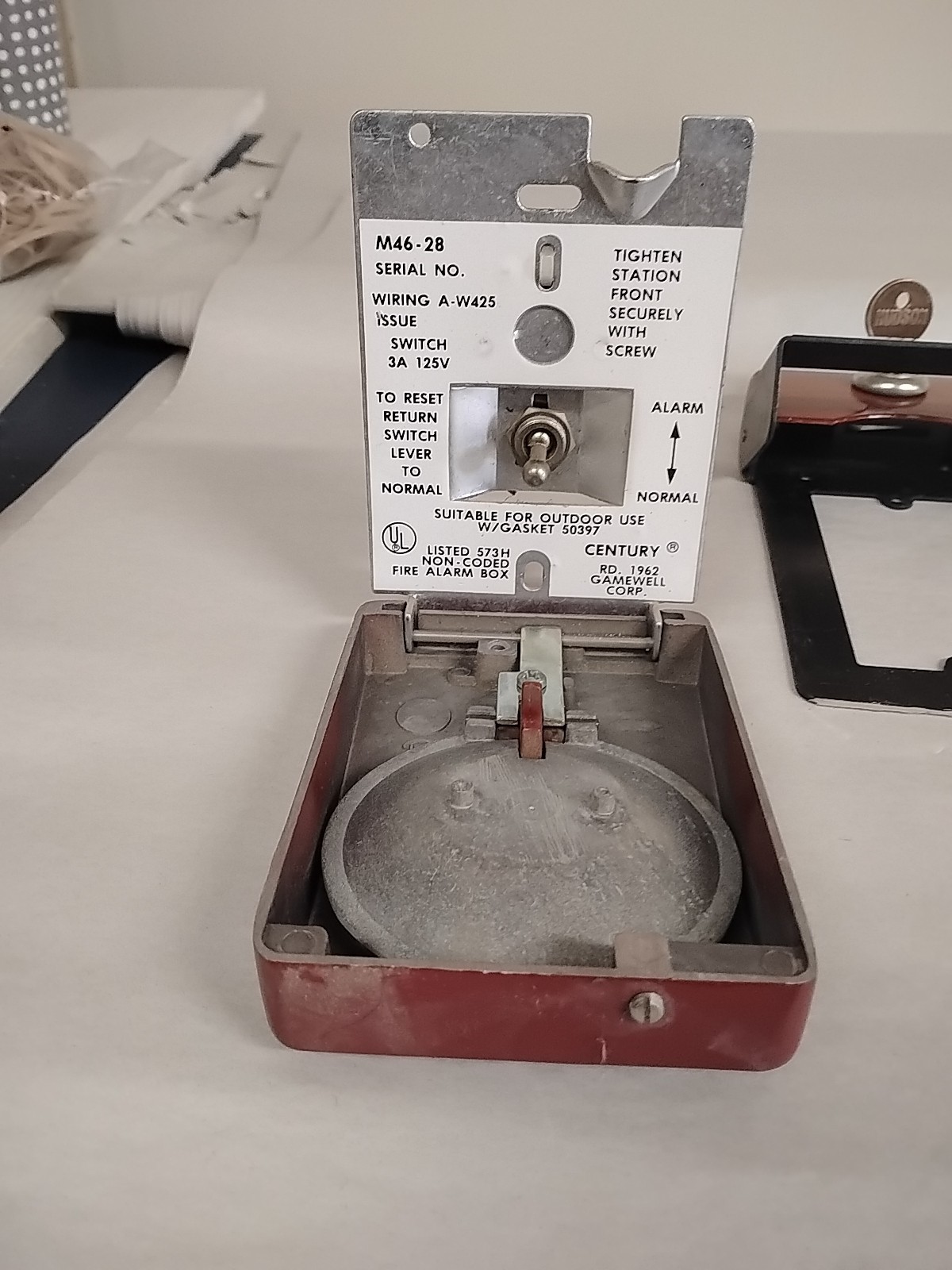Gamewell M46-28 Fire Alarm Pull Station Preowned